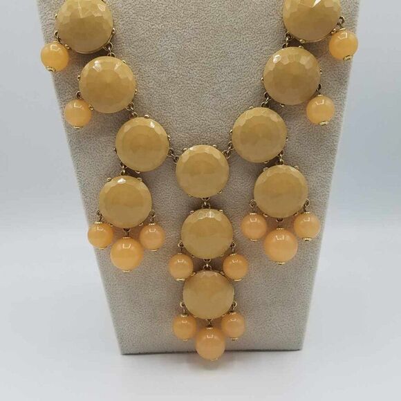J Crew Long Beige Bib Necklace - Picture 10 of 12